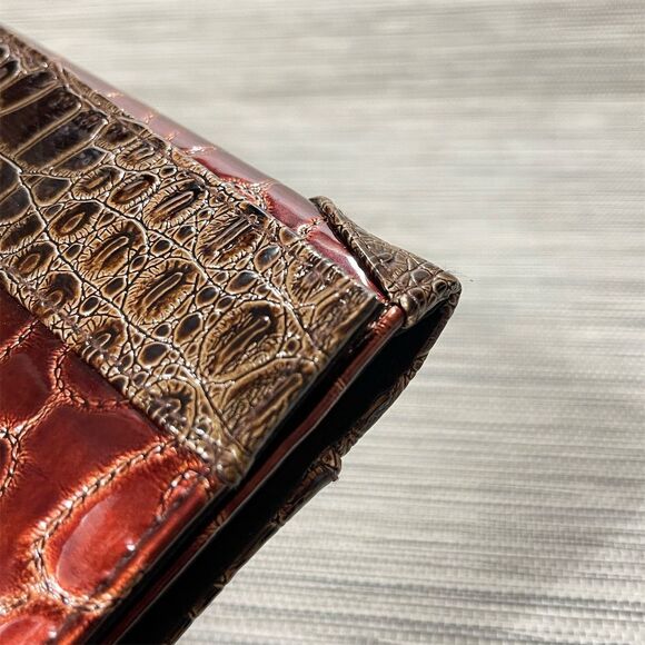 Miche Dani Brown Animal Print Shoulder Bag Shell Croc Texture - Picture 6 of 7